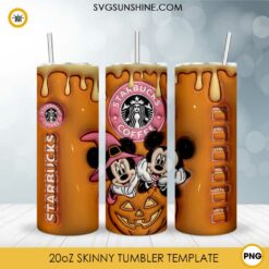Mickey Mouse Vampire 3D 20oz Tumbler Wrap PNG File