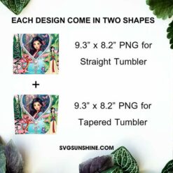 Mulan Disney Princess Zipper 20oz Tumbler Wrap PNG Digital Download