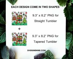 3D Grinch Road Merry Christmas 20oz Tumbler Wrap PNG File
