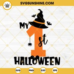 My 1 St Birthday Halloween SVG PNG DXF EPS Cut Files