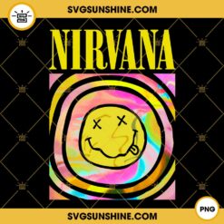 Nirvana Smile Face Hippie PNG File Designs