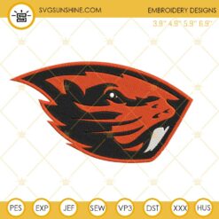 Oregon State Beavers Football Embroidery Design Files