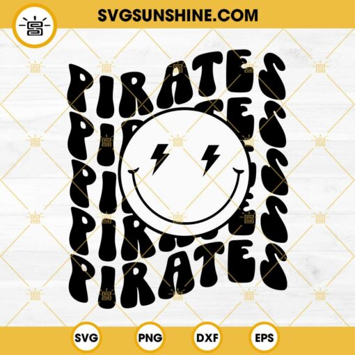 Pirates SVG, Pirates Smiley SVG, Football School SVG, Pirate Football SVG