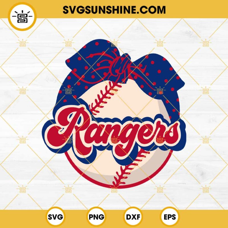 Rangers Baseball Mom Life SVG, Texas Rangers SVG PNG DXF EPS