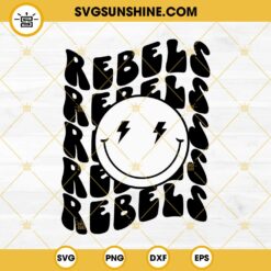 Rebels Smiley SVG, Rebels SVG, Rebel Football SVG