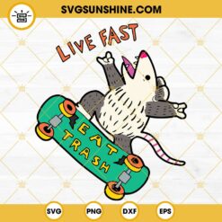 Skate Fast Eat Trash SVG PNG DXF EPS Cricut Files