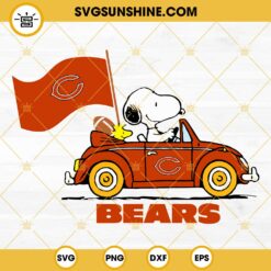 Snoopy Car Arizona Cardinals SVG PNG Cut Files