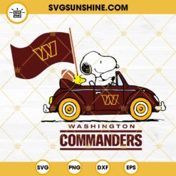 Snoopy Washington Commanders Football SVG PNG DXF EPS Cut Files