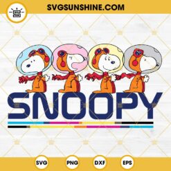 Snoopy Astronaut SVG PNG DXF EPS Cut Files