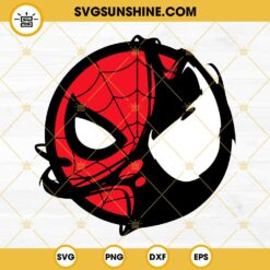 Spider Man And Venom Face SVG, Marvel SVG PNG DXF EPS Files