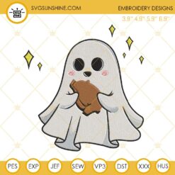Spooky Mexican Conchas Ghost Thanksgiving Turkey Halloween Embroidery Design Files
