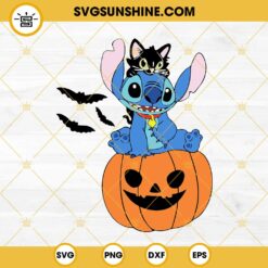 Stitch Pumpkin Halloween SVG, Stitch SVG, Halloween SVG