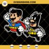 Super Man And Bat Man SVG, Super Mario Bros SVG PNG DXF EPS