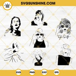 Taylor Swift Bundle Vector SVG, Swifties PNG DXF EPS Cut files