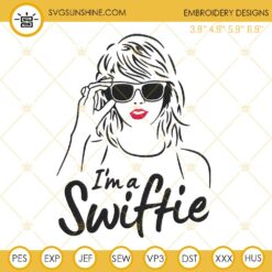 Swiftie EST 1989 Embroidery File, Taylor Swift Fan Embroidery Design Trendy
