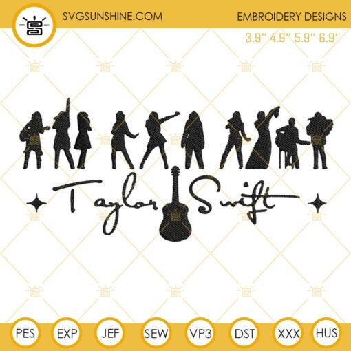 Taylor Swift The Eras Tour Embroidery Designs