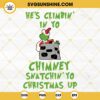 The Grinch Climbing In Chimney SVG PNG DXF EPS Cricut Files