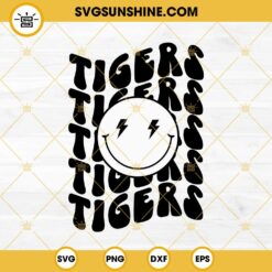 Tigers SVG, Tigers Smiley SVG, Football SVG, School Team SVG, Tiger Football SVG