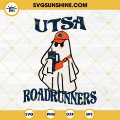 UTSA Roadrunners Football Boojee Ghost SVG, Ghost Drinking Stanley Tumbler SVG PNG DXF EPS Files