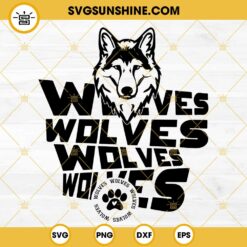 Wolves SVG, Wolves Face SVG, Wolves Paw SVG, Wolves Cheer SVG PNG DXF EPS Cut Files