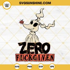 Zero Fucks Given SVG, Zero Nightmare Before Christmas SVG PNG DXF EPS Cut Files