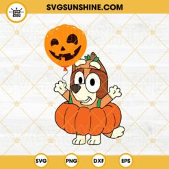 Bluey Bingo Pumpkin Halloween SVG PNG DXF EPS Cut Files