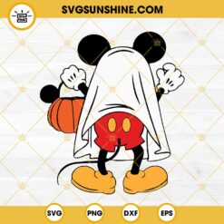 Mickey Ghost Halloween SVG, Mickey Pumpkin SVG, Disney Halloween SVG