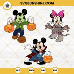 Mickey Minnie Halloween SVG, Disney Halloween SVG Bundle