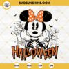 Minnie Mouse Halloween SVG, Minnie Skeleton SVG Cricut File