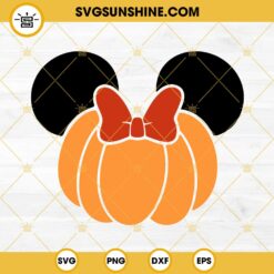 Minnie Pumpkin SVG, Minnie Halloween SVG, Pumpkin SVG