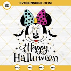 Sally Minnie Mouse Happy Halloween SVG, Minnie Nightmare Before Christmas SVG