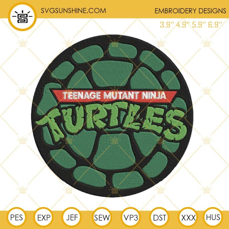 Teenage Mutant Ninja Turtles Embroidery Design Files