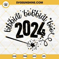 Bibbidi Bobbidi Boo 2024 SVG, Happy New Year 2024 SVG, Disney Happy New Year SVG