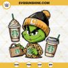 Boujee Grinch Starbucks Cup SVG, Carhartt Grinch Coffee SVG, Leopard Grinch SVG