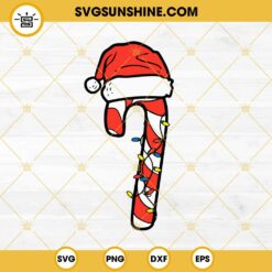 Candy Cane Santa Hat SVG, Candy Christmas Lights SVG PNG EPS DXF