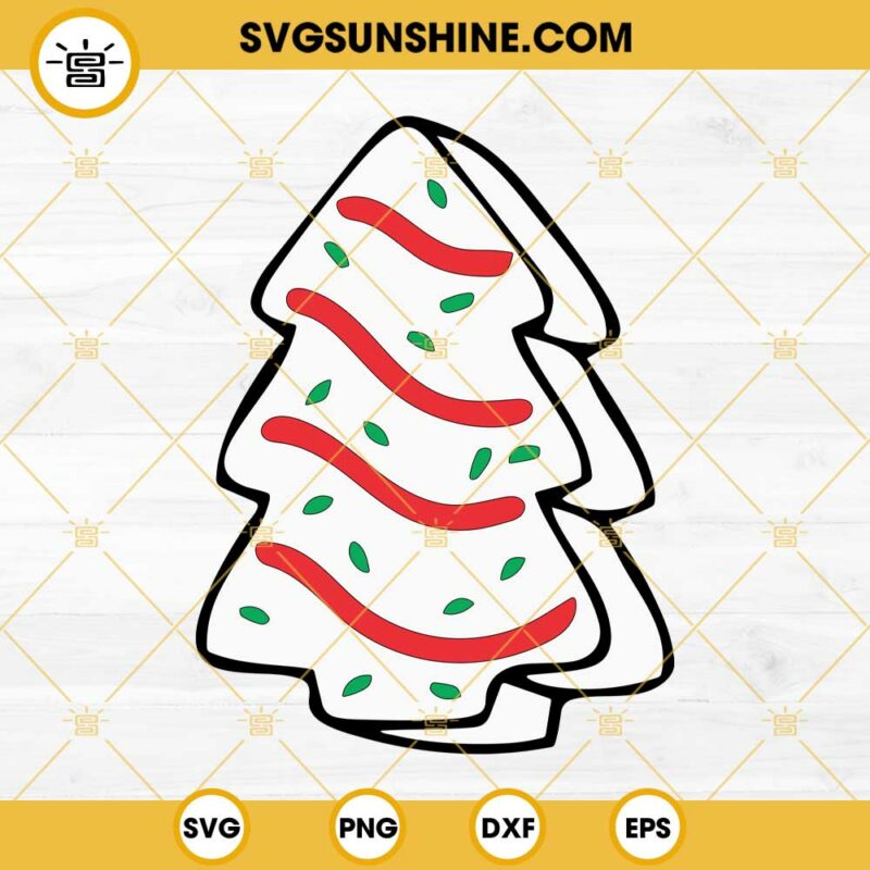 Christmas Tree Cake SVG, Christmas Cake SVG PNG EPS DXF