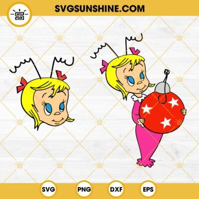 In a world full of Grinches be a Cindy Lou Who Svg, Christmas lights ...