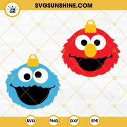 Monster Faces Sesame Street SVG Bundle, Cookie Monster SVG, Elmo SVG, Sesame Street Characters SVG PNG DXF EPS
