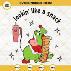 Grinch Gus Gus Mouse And Cheese Christmas SVG, Lookin Like A Snack Gus Gus Grinch Tumbler SVG PNG Files