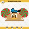 Donald Duck Gingerbread Hat Ears SVG, Disney Christmas SVG PNG DXF EPS