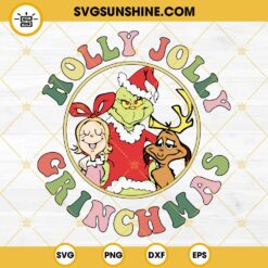 Holly Jolly Grinchmas SVG, Grinch Max Dog Cindy Lou SVG EPS PNG DXF
