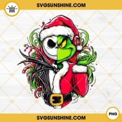 Grinch And Jack Skellington Merry Christmas PNG File Designs