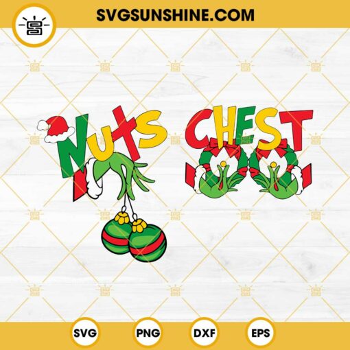Chest Nuts SVG, Couple Christmas SVG, Grinch Funny Christmas SVG