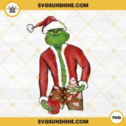 Grinch Christmas Cake And Coffee PNG File Designs