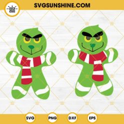 Grinch Gingerbread Man SVG Bundle, Grinch Christmas SVG, Gingerbread Man SVG