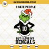 Grinch Cincinnati Bengals SVG, I Hate People But I Love My Bengals SVG, Cincinnati Bengals Christmas SVG