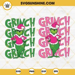 Grinch Bundle SVG, Pink Grinch SVG, Green Grinch Christmas SVG
