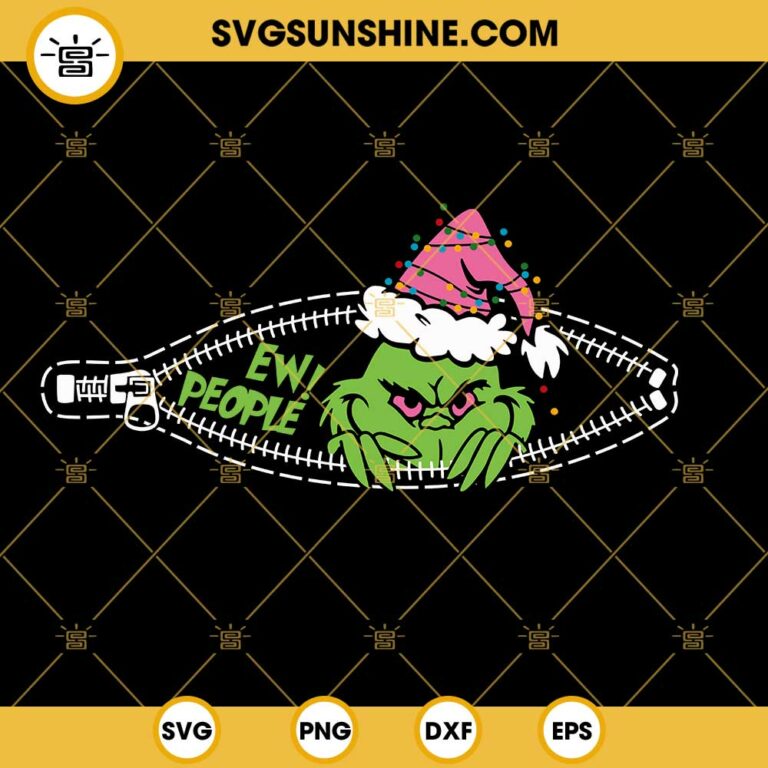 Grinch Ew People SVG PNG DXF EPS Cricut Silhouette Vector Clipart