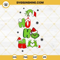 Ho Ho Ho Grinch SVG, Grinch Christmas SVG, Ho Ho Ho SVG