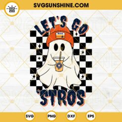 Let’s Go Astros Boo Ghost SVG, Houston Astros Baseball Halloween SVG